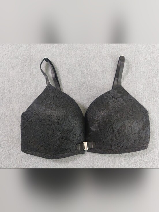 René Rofé Other - NWOT René Rofé Black Lace Front Closure Bra 34C